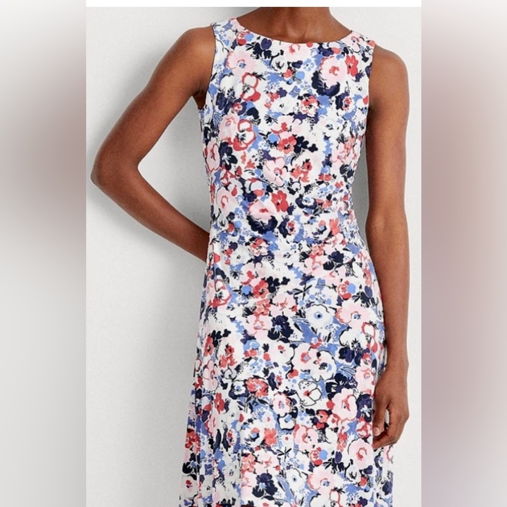 Lauren Ralph Lauren Floral
Sleeveless Jersey Dress
